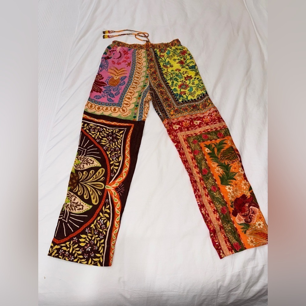 FARM Rio Mixed Scarves Pants - Picture 8 of 10